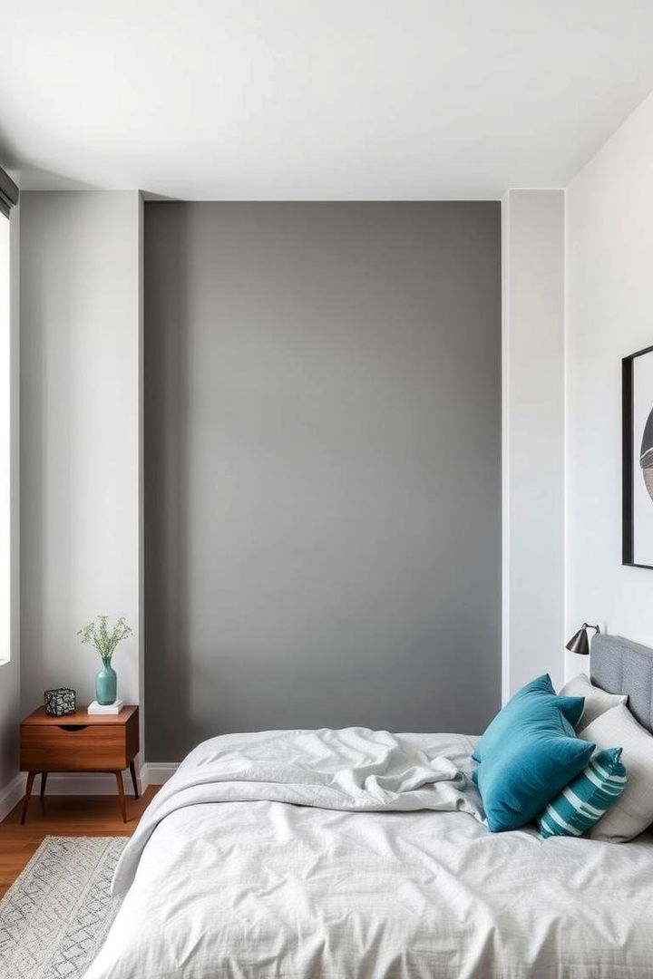 Modern Minimalist Retreat - 22 Teal and Grey Bedroom Ideas