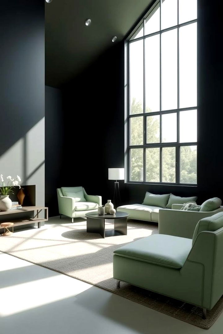 Modern Minimalist Retreat - 22 Black and Green Bedroom Design Ideas