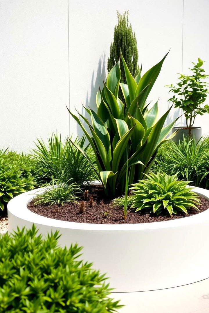 Modern Minimalist Round Bed - 22 Round Garden Bed Ideas