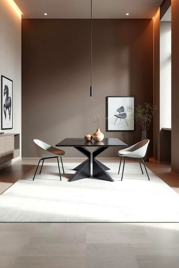 Modern Minimalist Rug for Clean Lines - 22 Dining Room Rug Ideas
