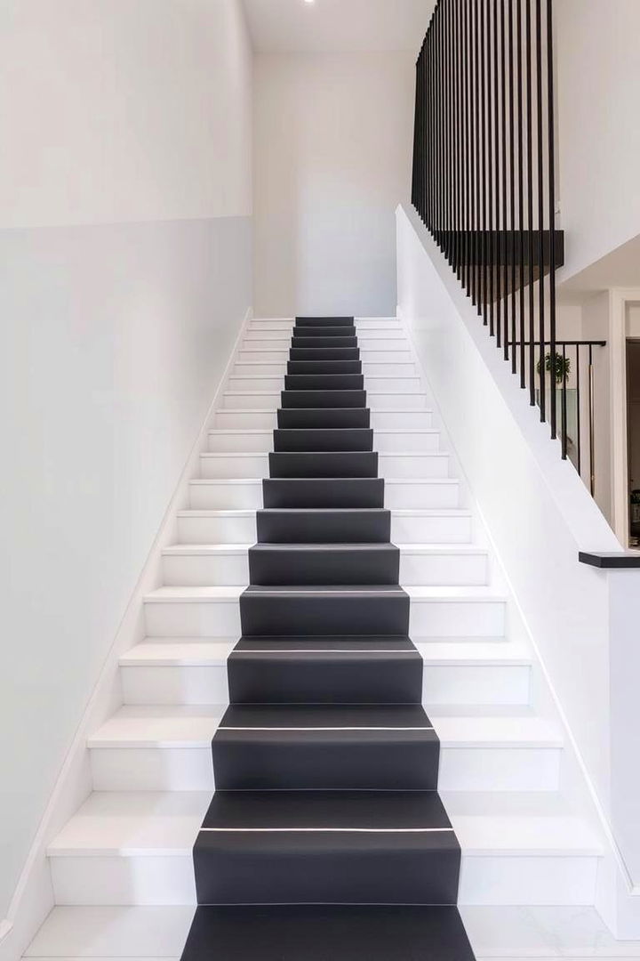 Modern Minimalist Runner - 22 Stair Runner Ideas