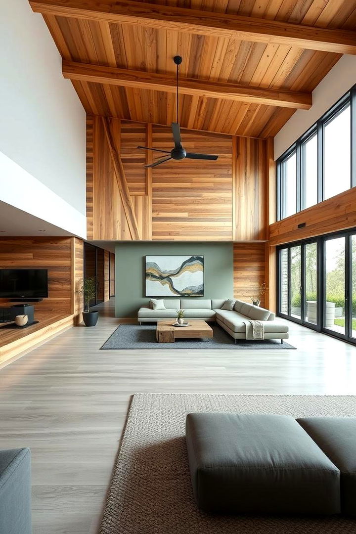 Modern Minimalist Rustic Fusion - 22 Rustic Sage Green Living Room Ideas