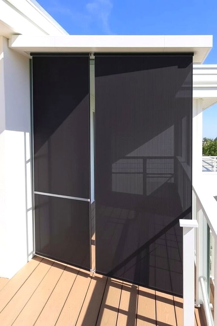 Modern Minimalist Screens - 22 Deck Privacy Ideas