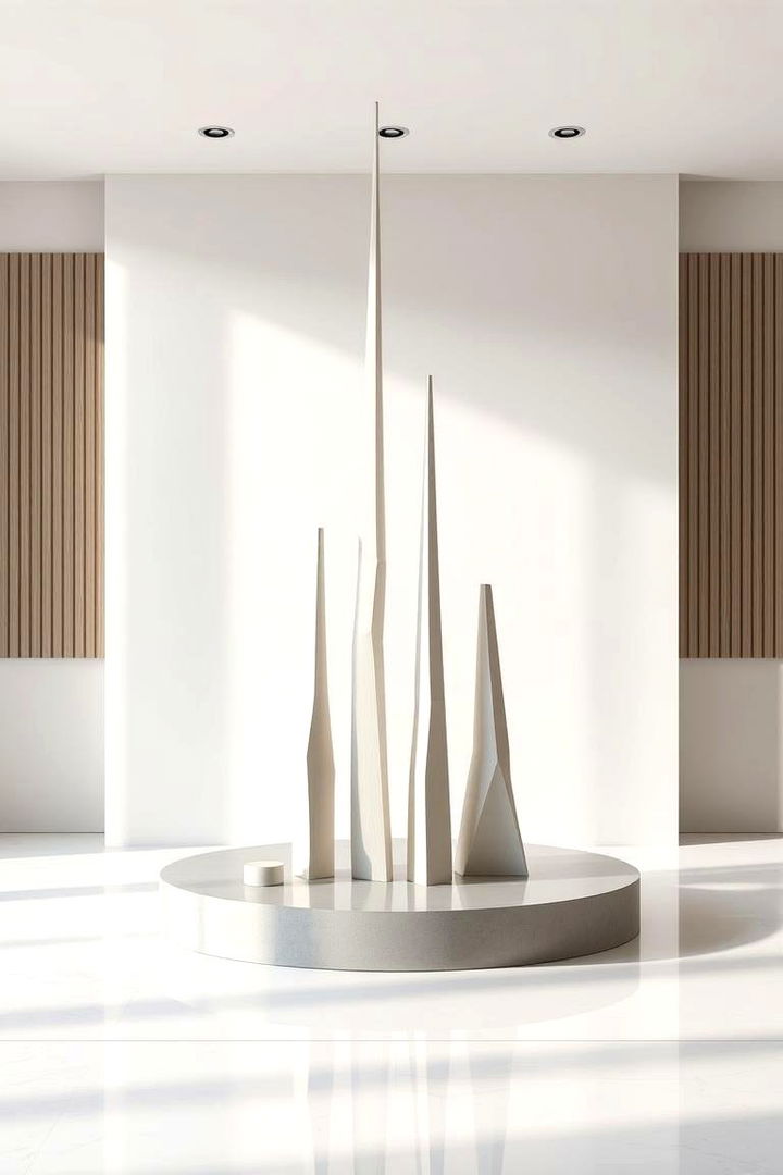 Modern Minimalist Sculptures - 22 Tall Wedding Centerpiece Ideas