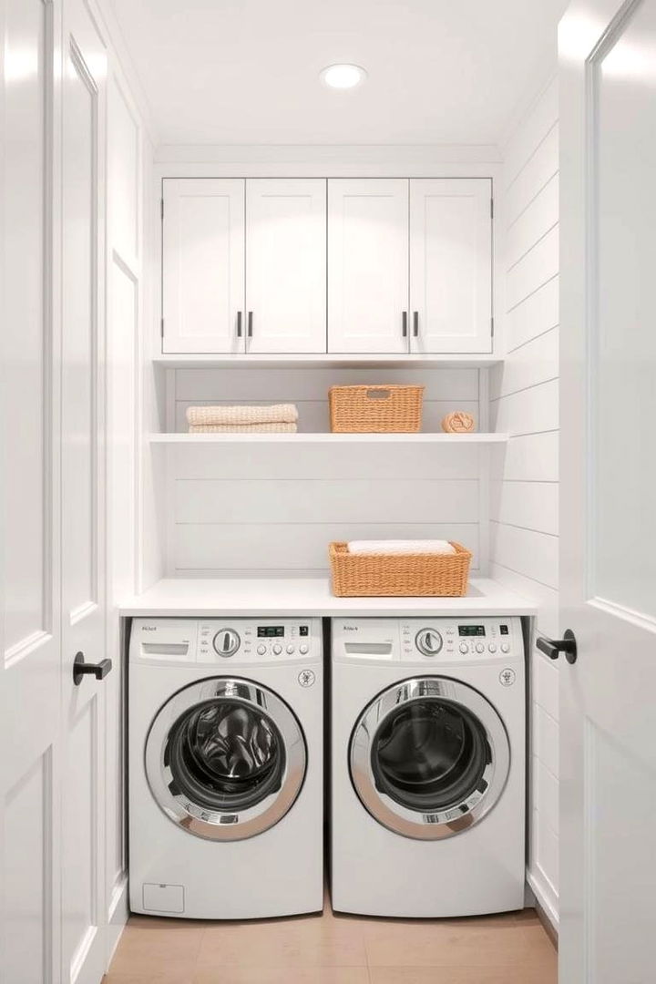 Modern Minimalist Shiplap Concept - 22 Shiplap Laundry Room Ideas