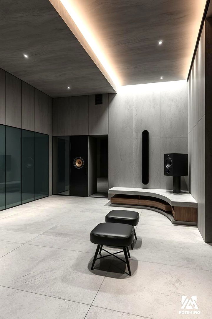 Modern Minimalist Sound Space - 22 Guitar Room Ideas