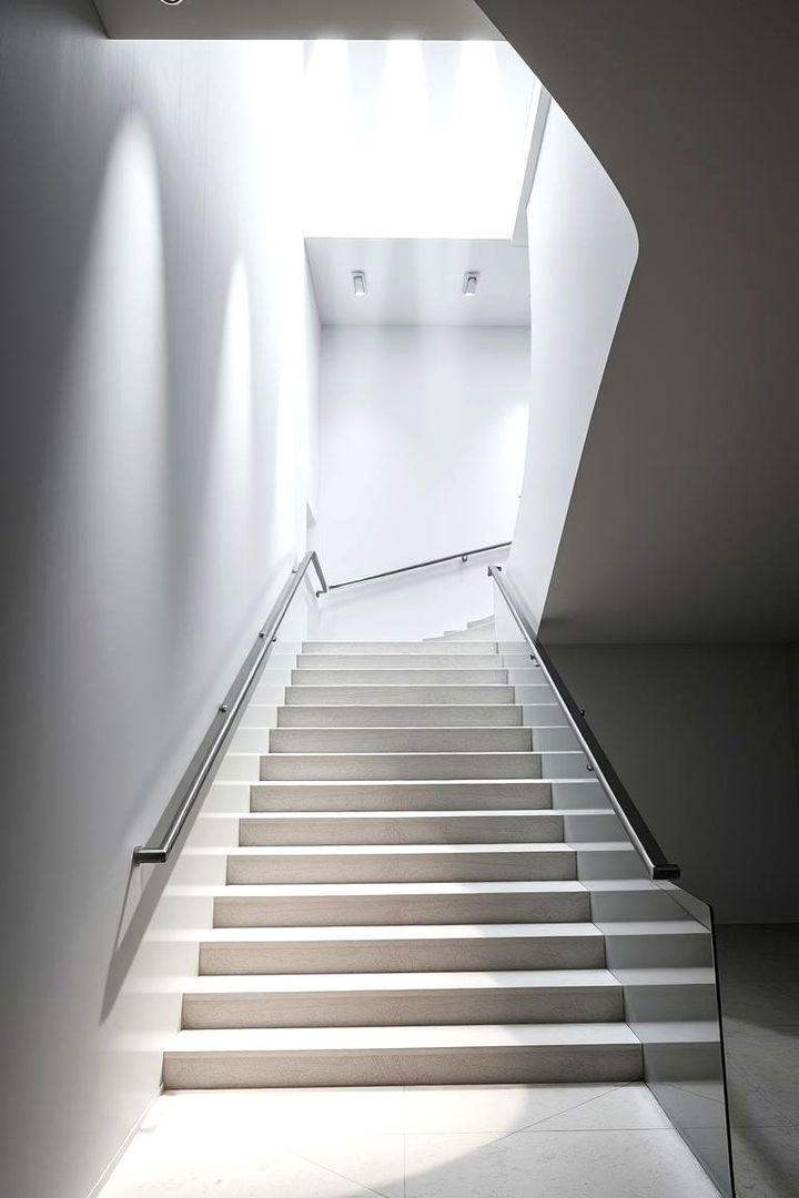 Modern Minimalist Spots - 22 Staircase Lighting Ideas