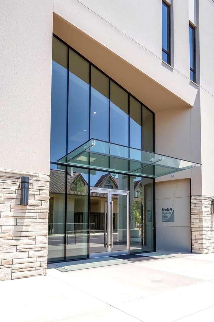 Modern Minimalist Stone Accents - 22 Stone Exterior Home Ideas