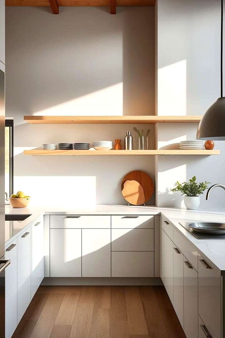 Modern Minimalist Storage - 22 Open Shelving Kitchen Ideas