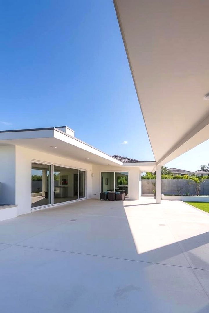 Modern Minimalist Structure - 22 Gable Patio Roof Design Ideas