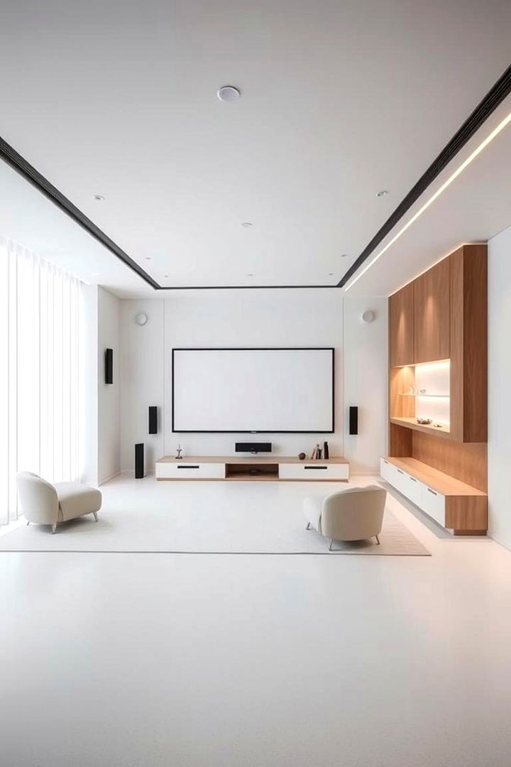 Modern Minimalist Style - 22 Media Room Ideas