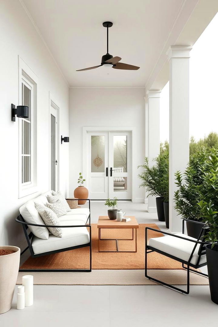 Modern Minimalist Style - 22 Mobile Home Porch Ideas