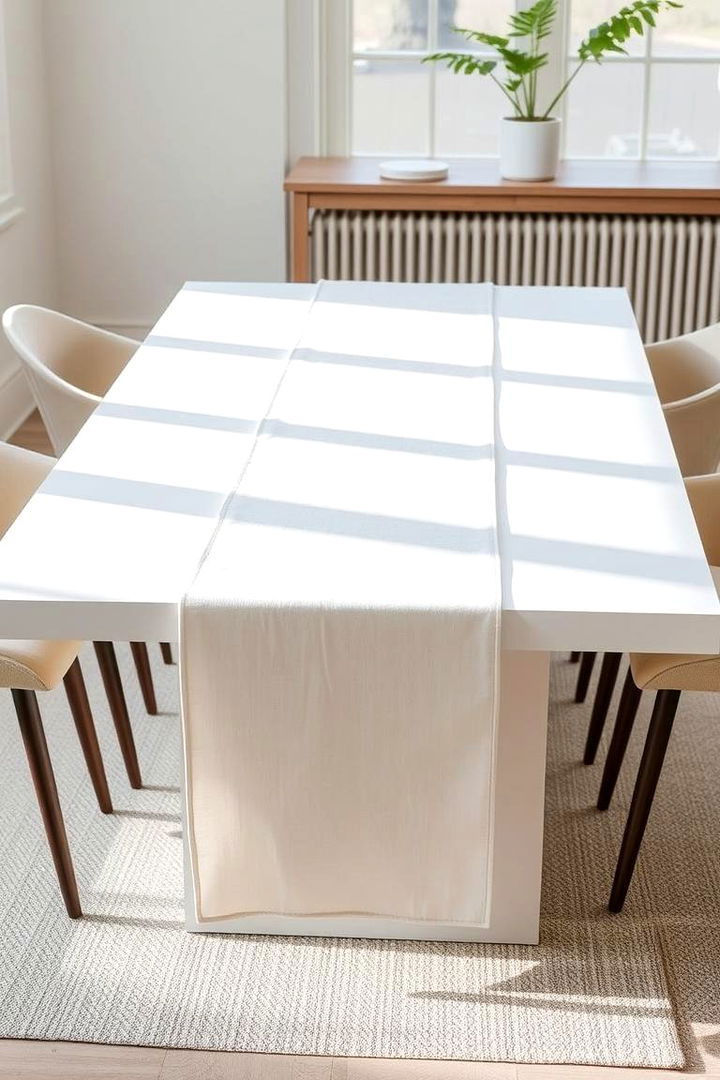 Modern Minimalist Table Runners - 22 Table Runner Ideas