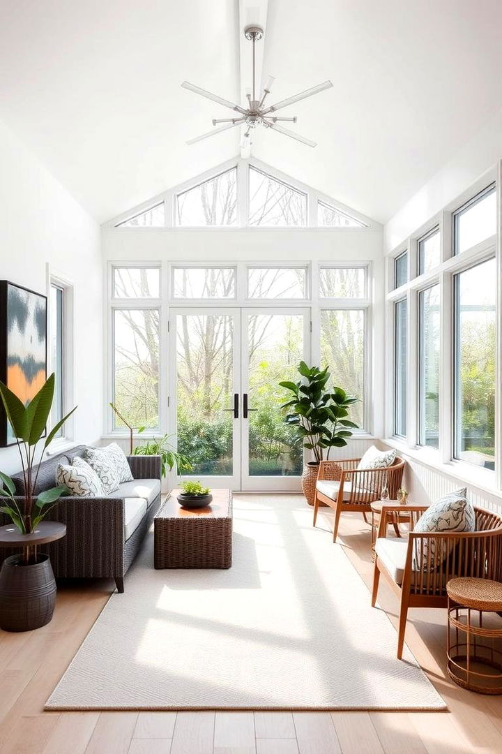 Modern Minimalist Touch - 22 Small Sunroom Ideas