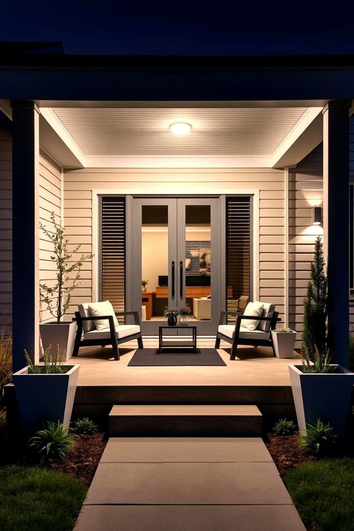 Modern Minimalist Vibes - 22 Raised Ranch Front Porch Ideas