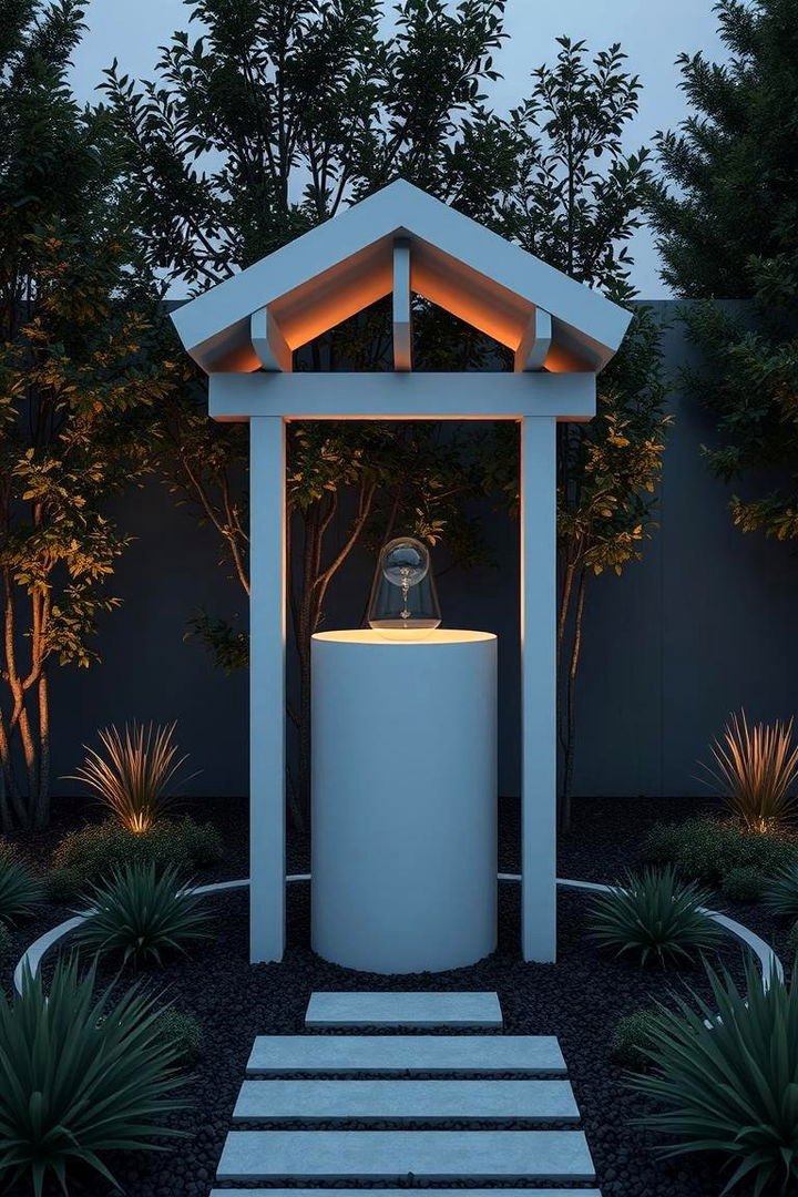 Modern Minimalist Wishing Well - 22 Outdoor Wishing Well Garden Ideas