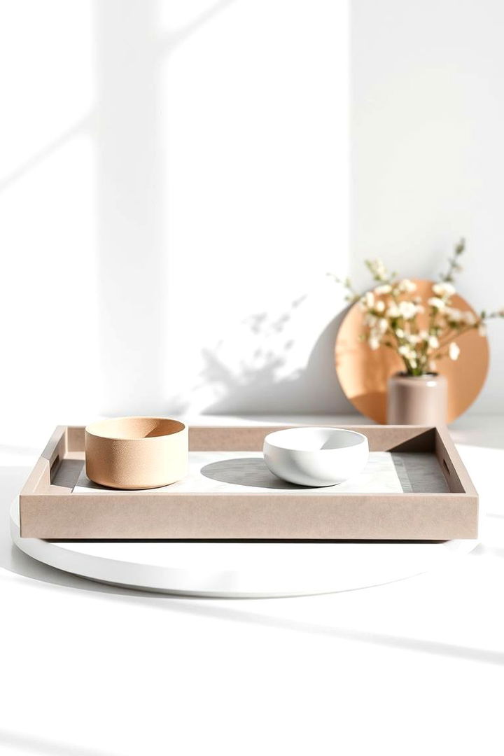 Modern Minimalistic Trays - Tray Decor Ideas for Stylish Organization