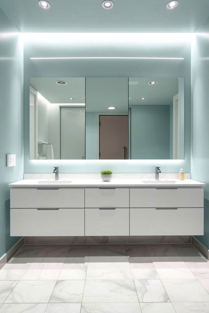 Modern Mint Minimalism - 22 Mint Green Bathroom Ideas