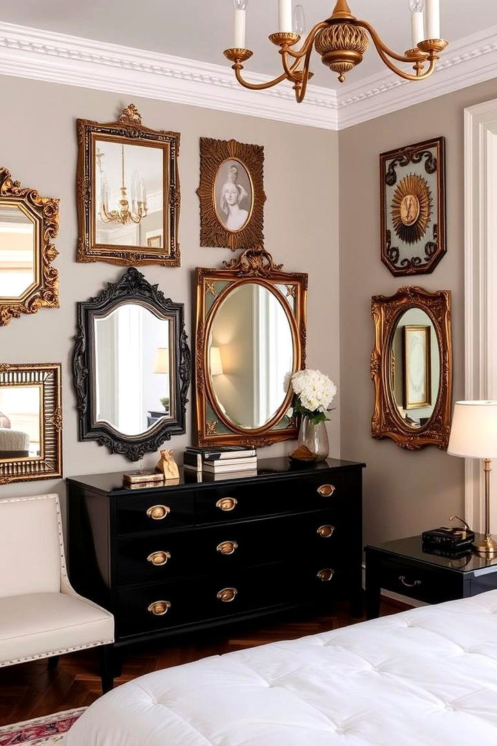 Modern Mirror Displays - 22 Glam Bedroom Ideas