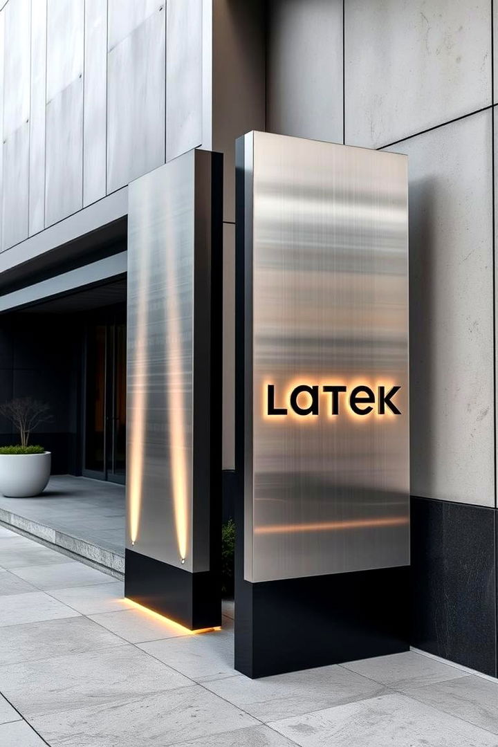 Modern Outdoor Signage - 22 Curb Appeal Ideas