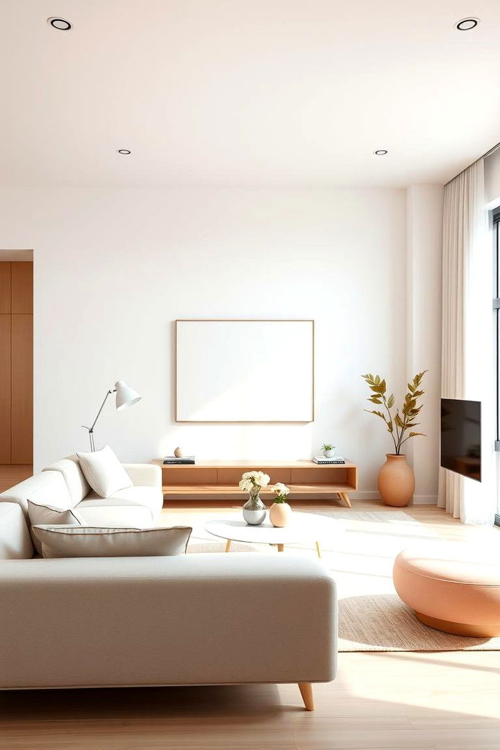 Modern Pastel Minimalism - 22 Pastel Living Room Ideas