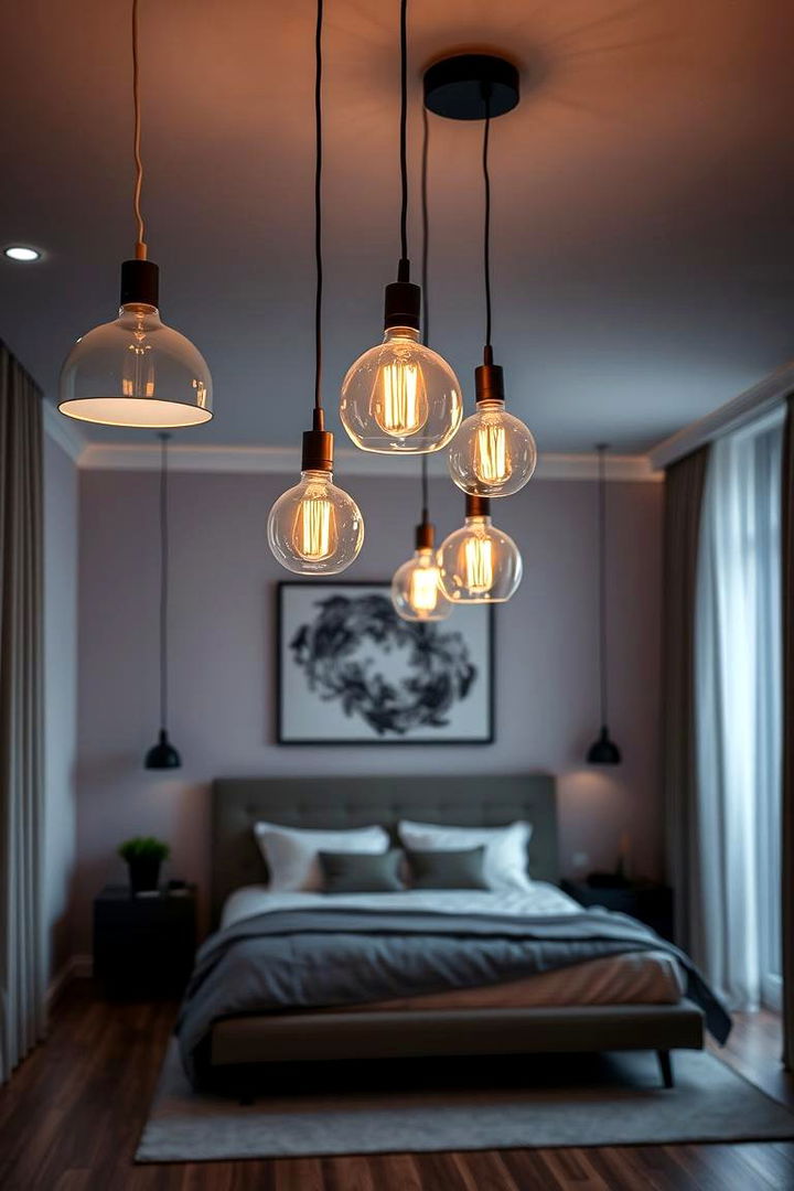 Modern Pendant Fixtures - 22 Bedroom Lighting Ideas