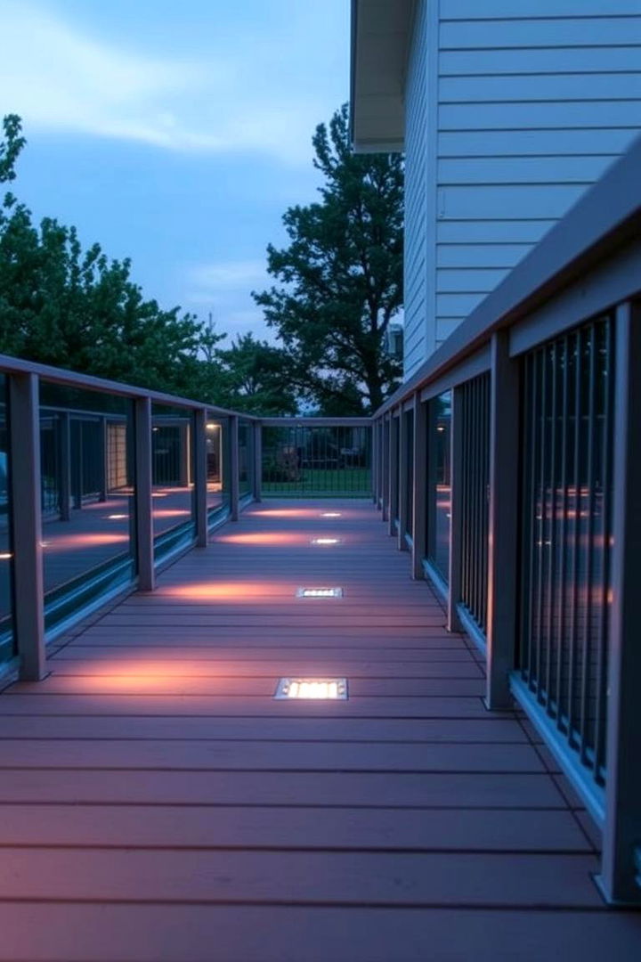 Modern Recessed Deck Lights for Minimalist Appeal - 22 Deck Lighting Ideas