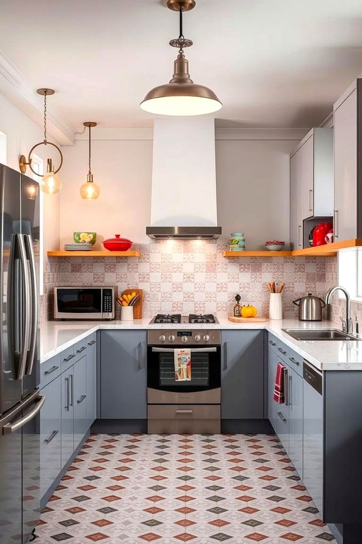 Modern Retro Blend - 22 Grey and White Kitchen Ideas