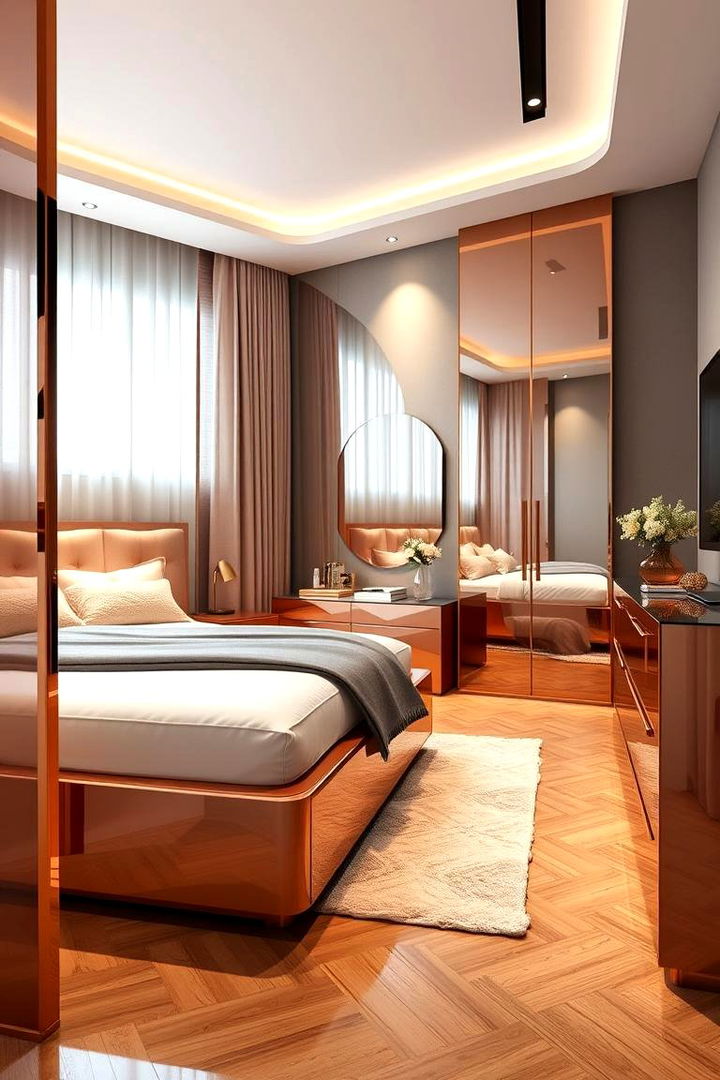 Modern Rose Gold Furniture - 22 Rose Gold Bedroom Ideas