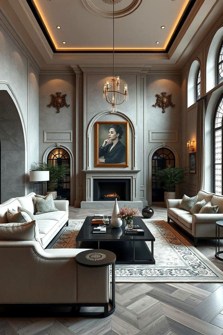 Modern Royal Fusion - 22 Castle Living Room Ideas