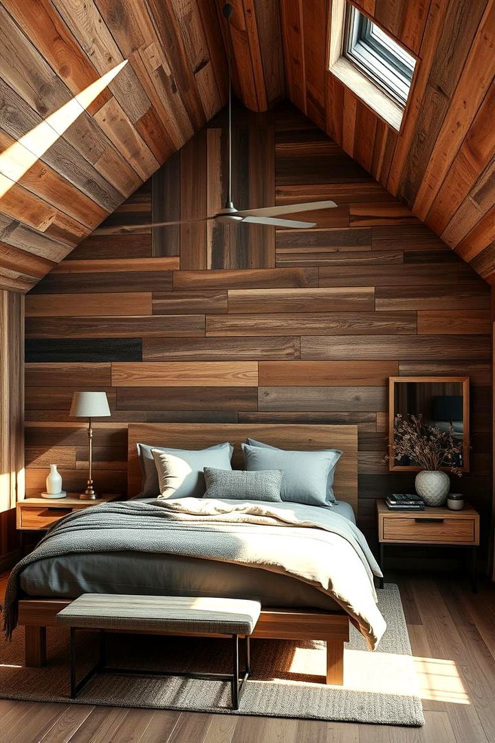 Modern Rustic Blending Elements - 22 Low Sloped Ceiling Bedroom Ideas