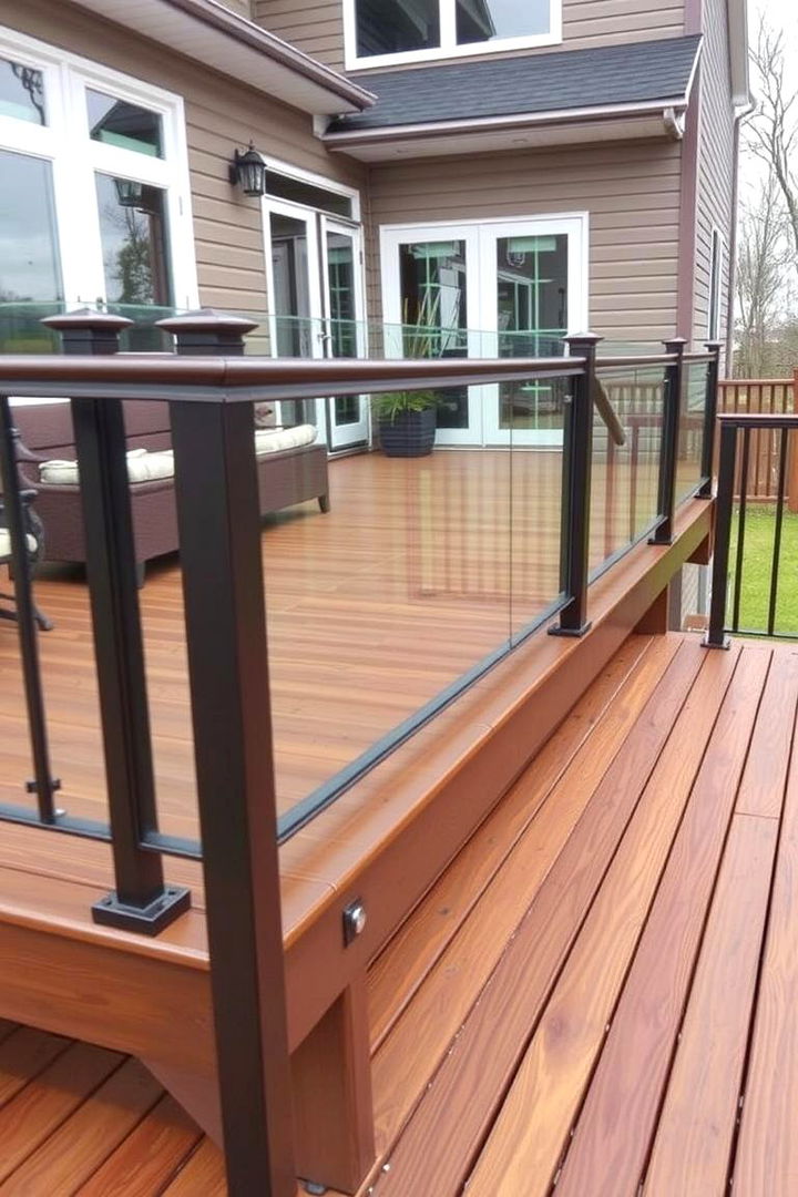 Modern Safety Combo Railing - 22 Deck Railing Ideas