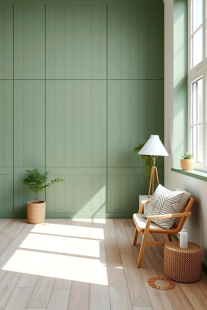 Modern Scandinavian Vibe - 22 Green Panelling Bedroom Ideas