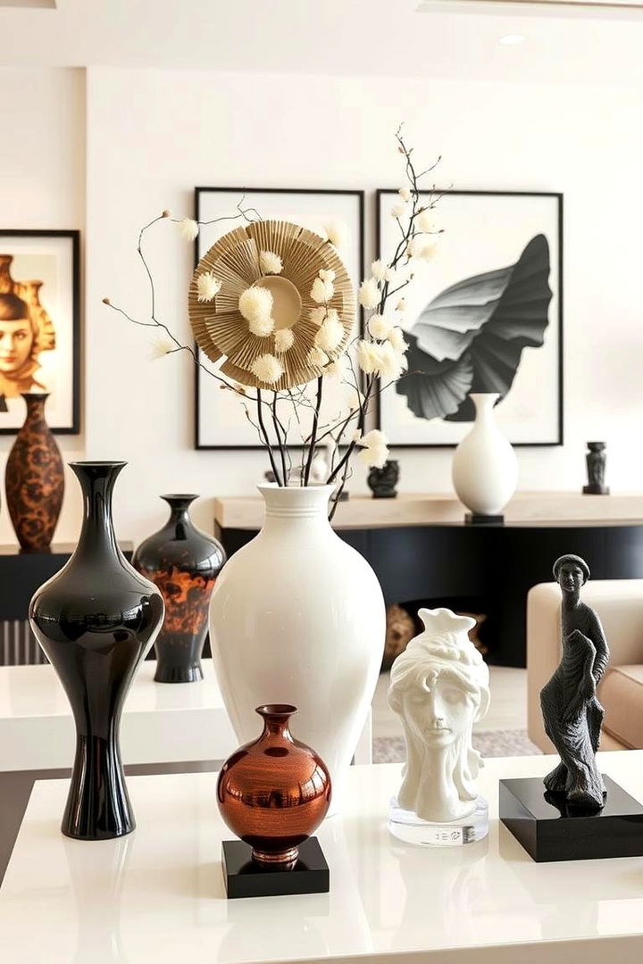 Modern Sculptural Accessories - 22 Mid-Century Modern Living Room Ideas