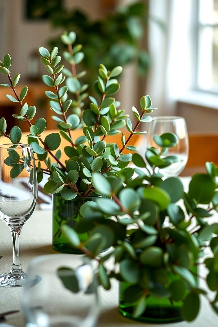 Modern Simplicity - 22 Eucalyptus Wedding Centerpieces