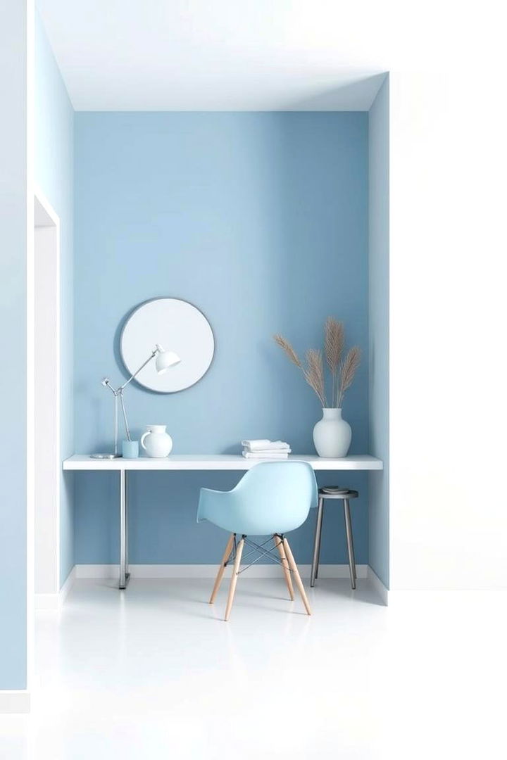 Modern Sky Blue and White Minimalism - 22 Sky Blue Bedroom Ideas