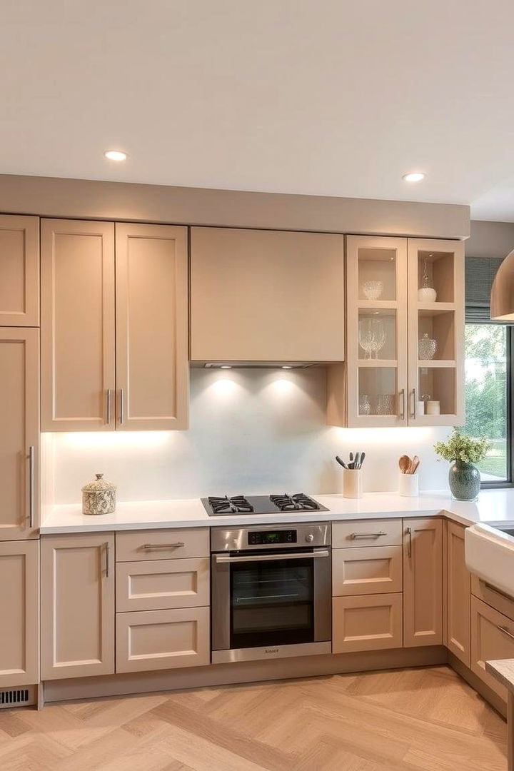 Modern Sophistication - 22 Kitchens With Beige Kitchen Cabinets