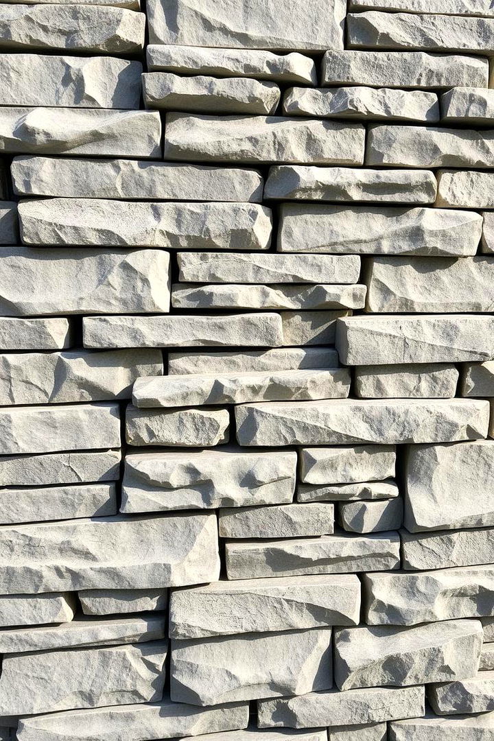 Modern Stone Elegance - 22 Fireplace Accent Wall Ideas