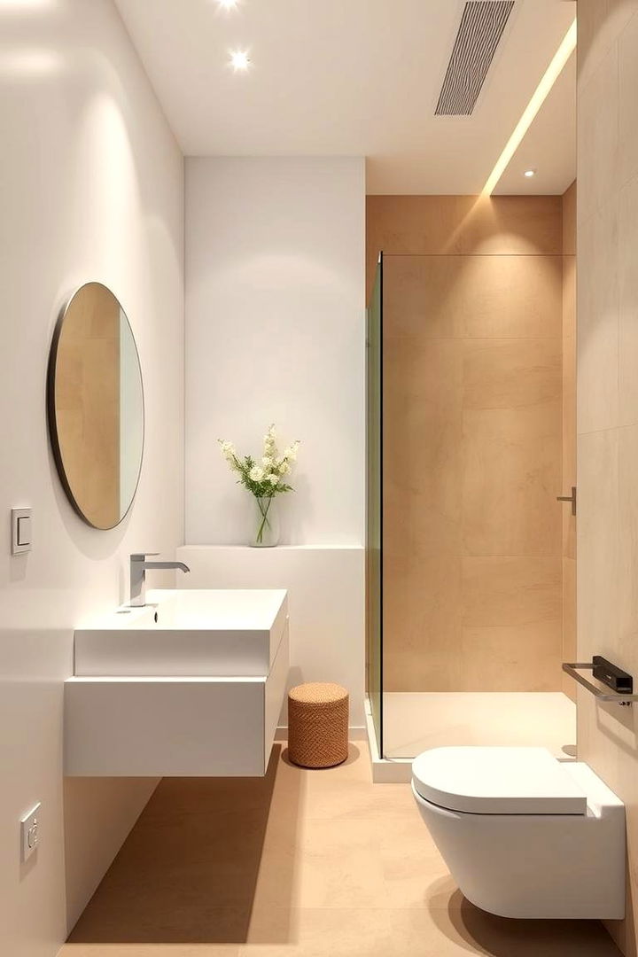 Modern Subtle Sophistication - 22 Beige and White Bathroom Ideas