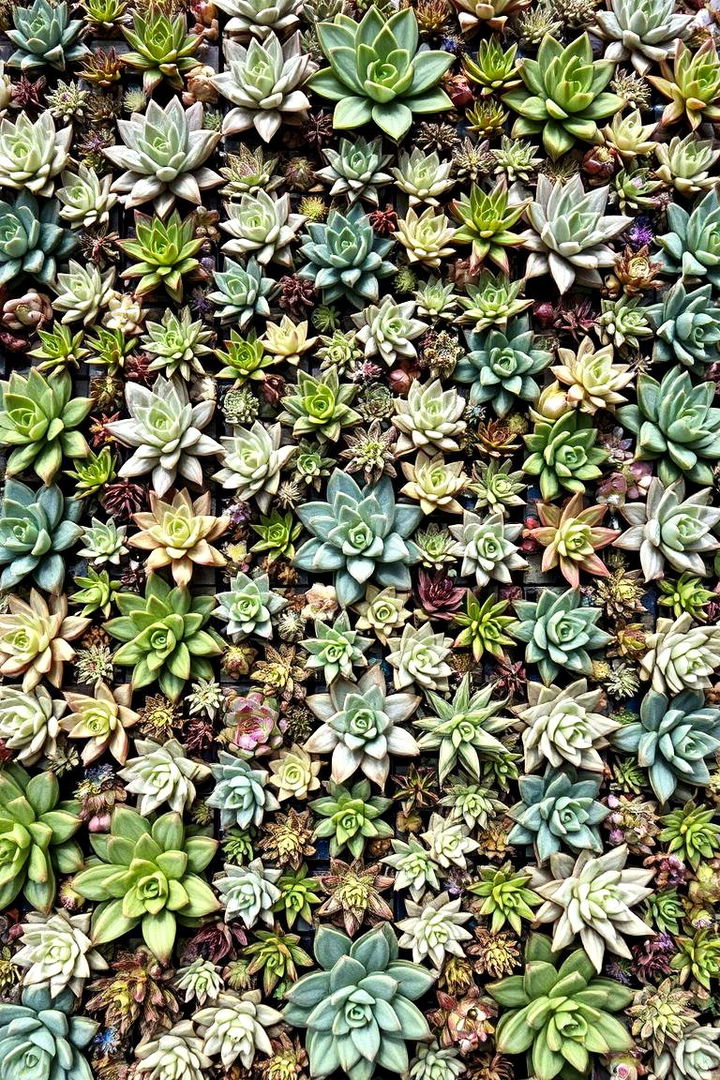 Modern Succulent Mosaics - 22 Succulent Garden Ideas