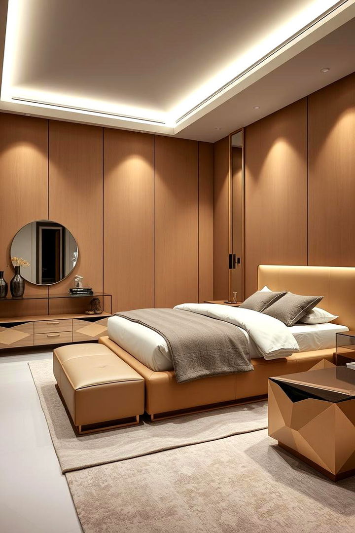 Modern Tan Elegance - 22 Tan Bedroom Ideas