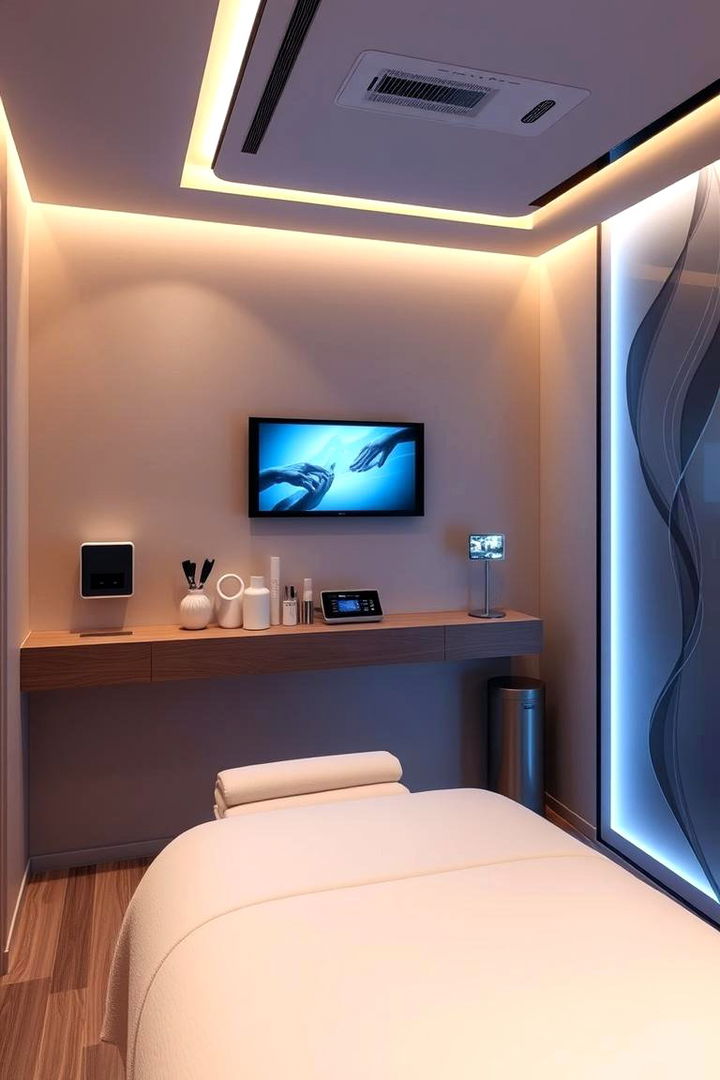 Modern Technological Integration - 22 Massage Room Setup Ideas