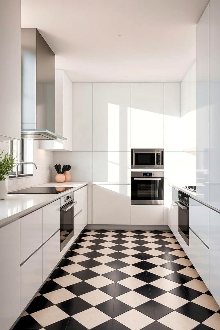 Modern Twist on Tradition - 22 Kitchens With Checkered Floors