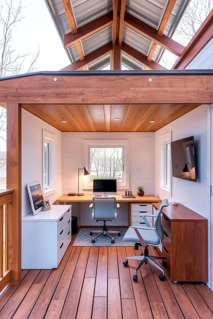 Modern Under Deck Office Nook - 22 Under Deck Ideas