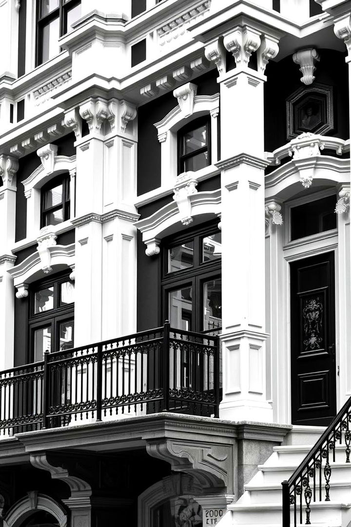 Modern Victorian Twist - 22 Black and White House Exterior Ideas