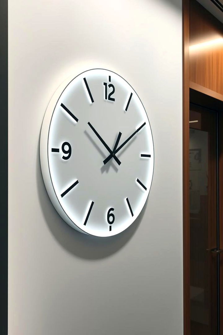 Modern Wall Clocks - 22 Office Wall Decor Ideas