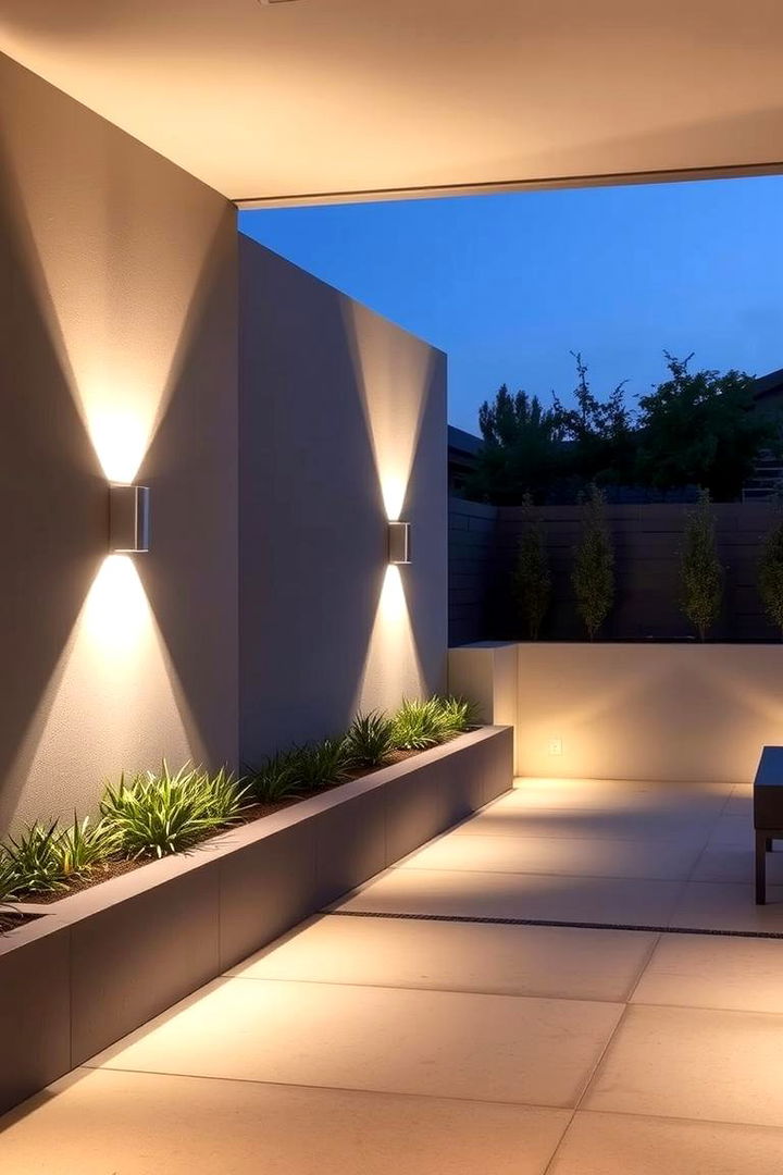 Modern Wall Mounted Fixtures - 22 Backyard Lighting Ideas