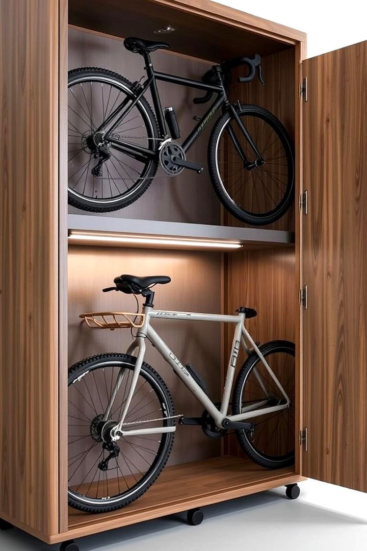 Modular Bike Storage Cabinets - 22 Garage Bike Storage Ideas