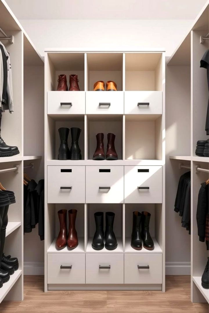 Modular Boot Cubbies - 22 Boot Storage Ideas