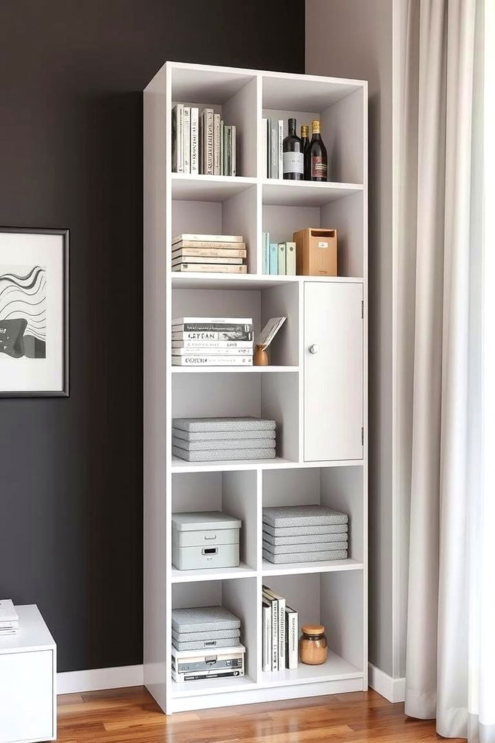 Modular Corner Shelf with Adjustable Compartments - 22 Corner Shelf Ideas